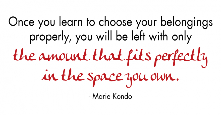 quote from Marie Kondo