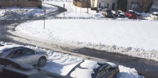 snow covered street