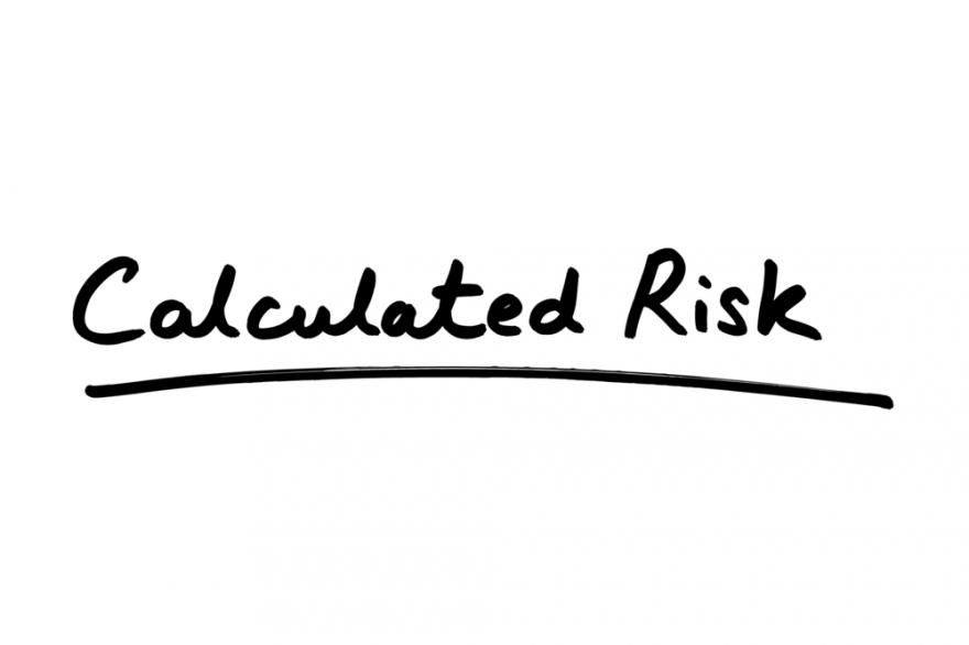 Calculated Risk written on a white background