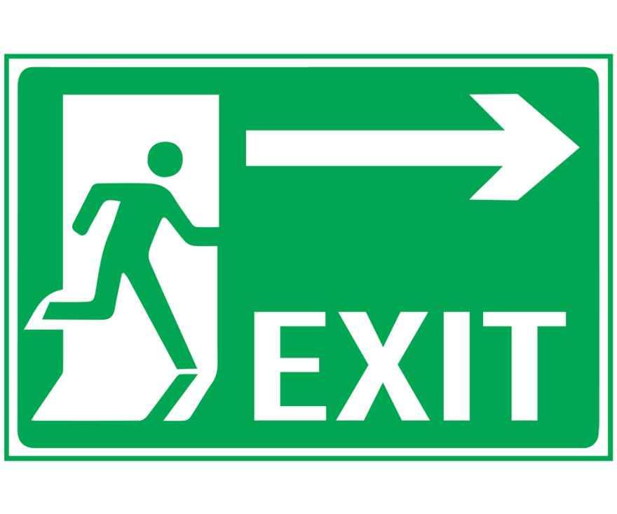 emergency exit sign