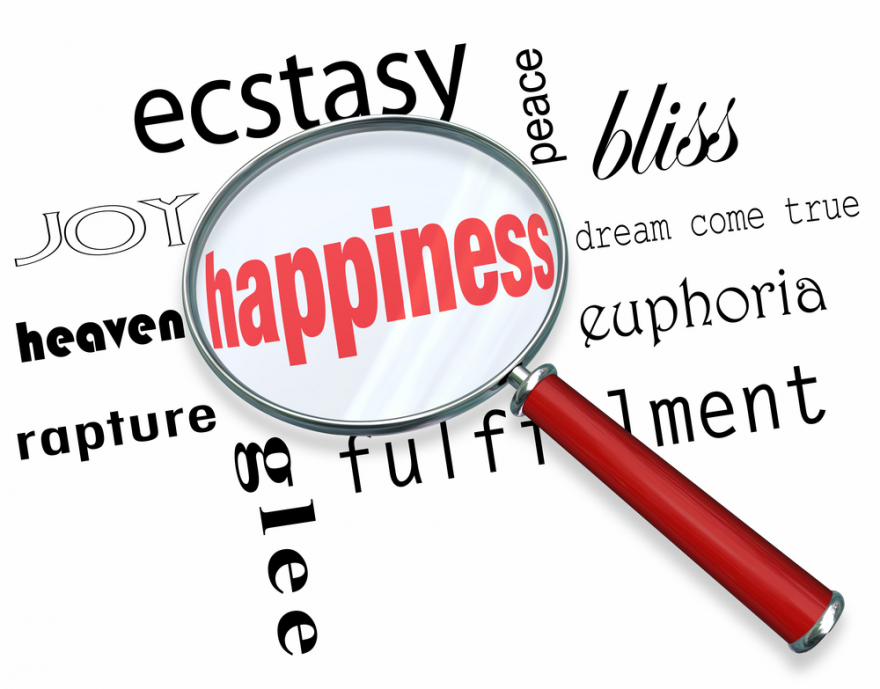 finding happiness - magnifying glass