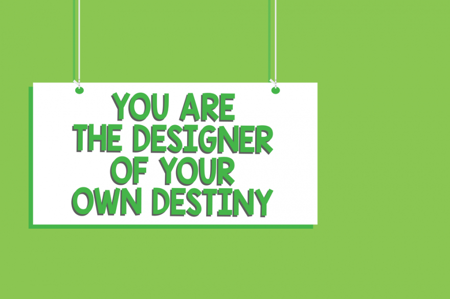 handwriting text you are the designer of your destiny