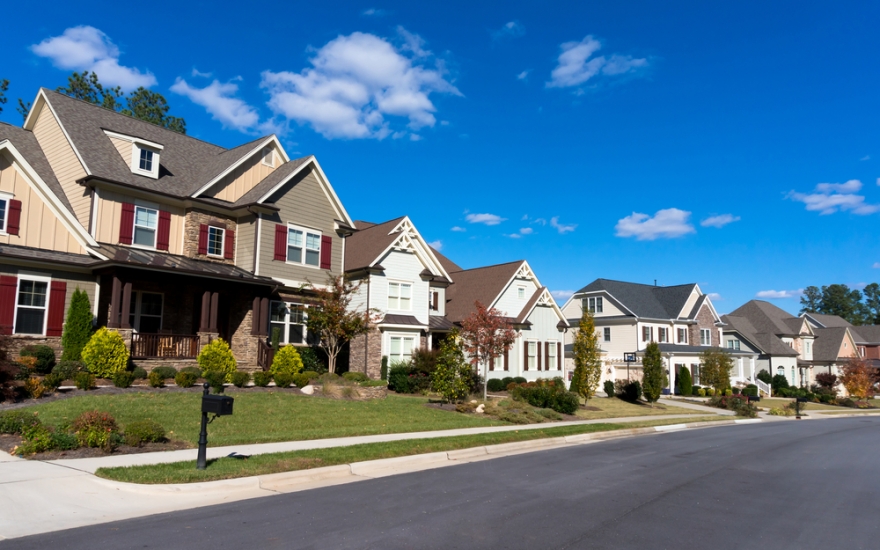 Houses in suburb