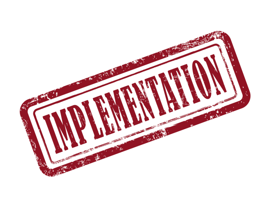 implementationstampinred