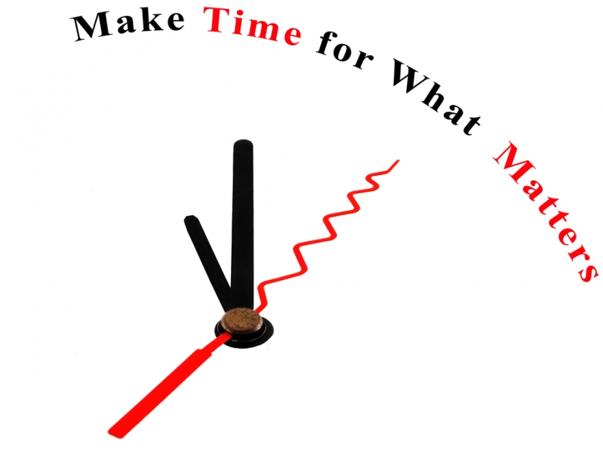 Make time for what matters on a clock face