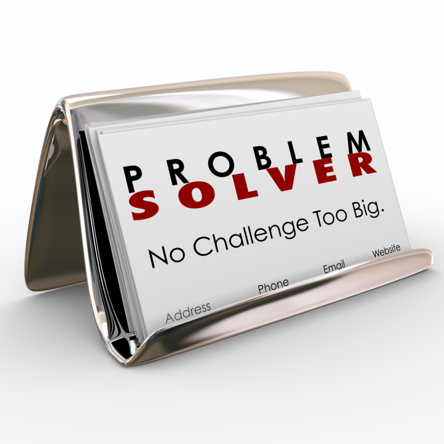 Problem Solver Business Card Holder