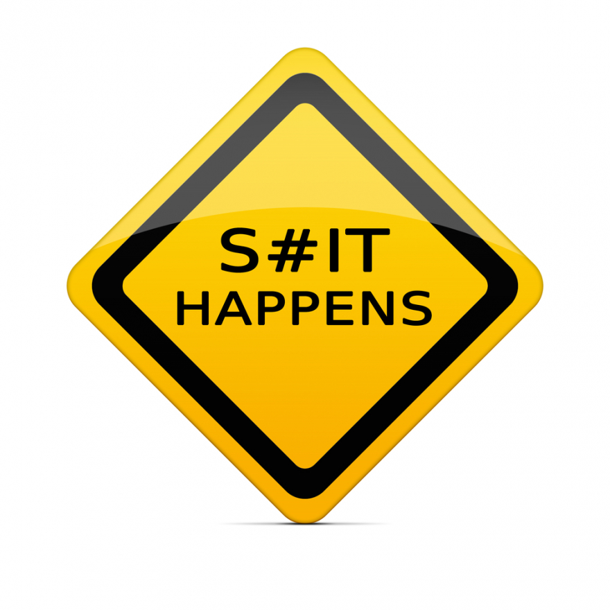 S#IT happens road sign