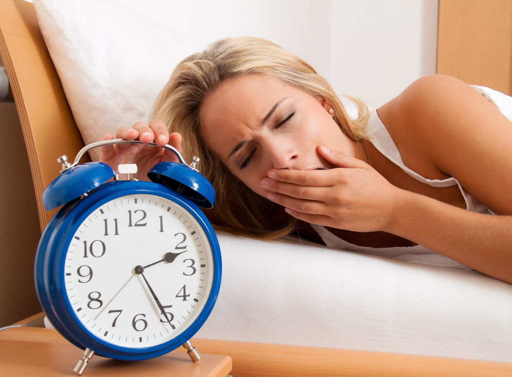 woman having trouble sleeping