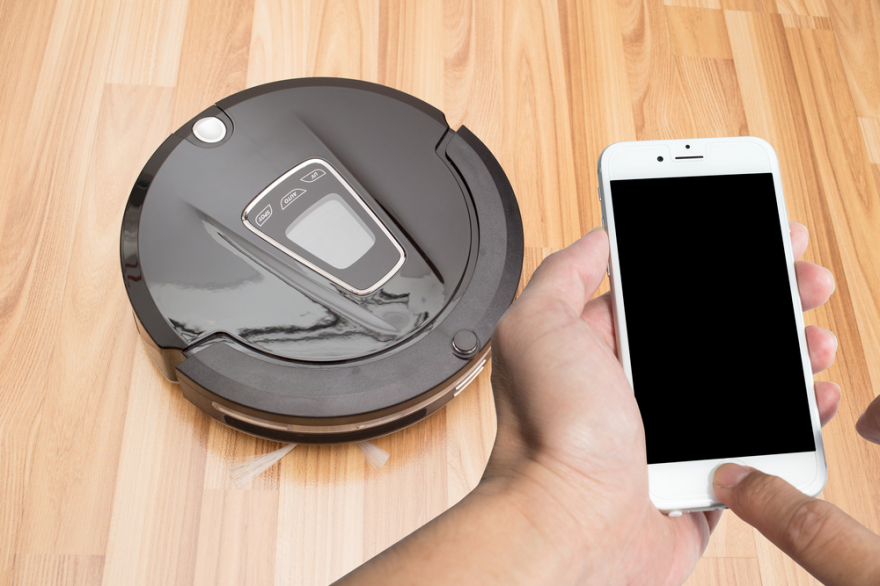 smart phone with robotic vacuum