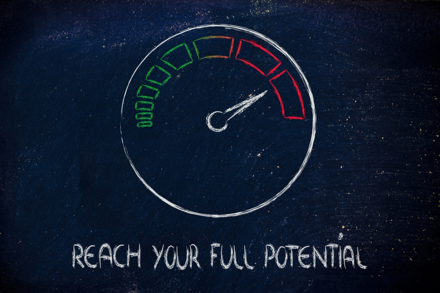 speedometer and fast success-reach your potential