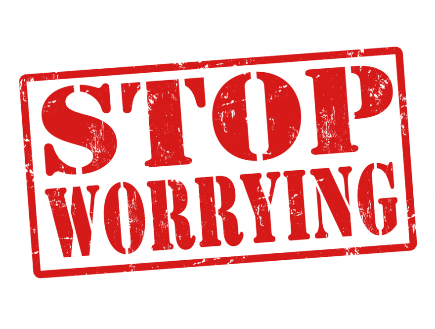 stop worrying stamp