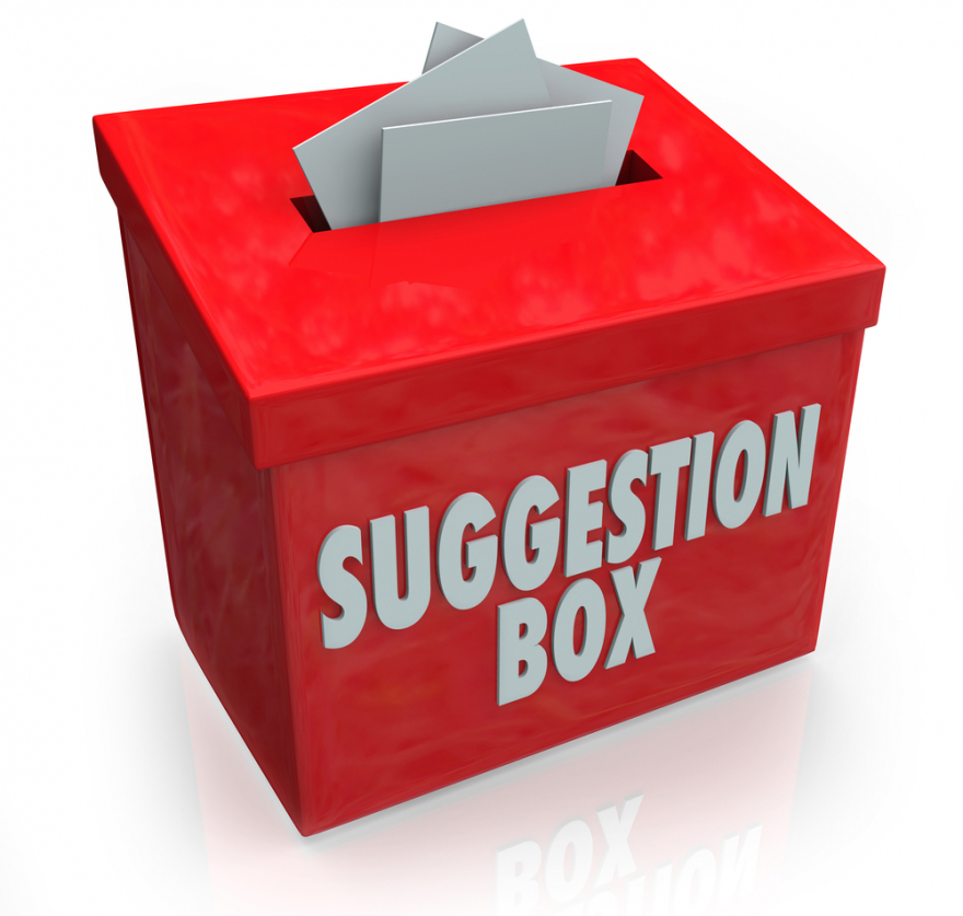 Suggestion box ideas submission box