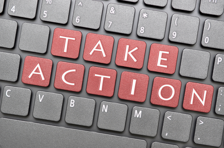 take action on keyboard