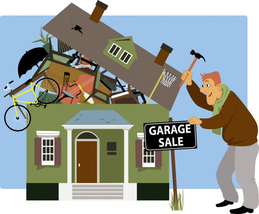 garage sale vector