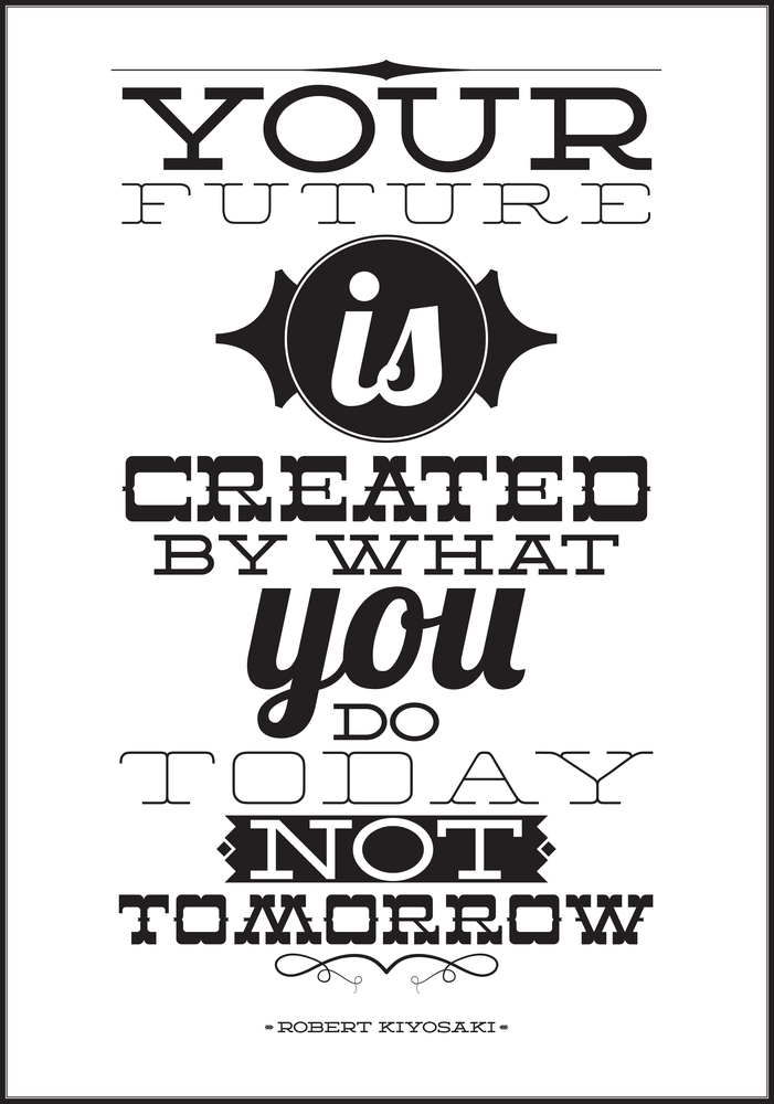 your future is created