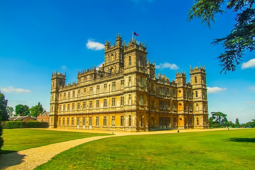 Highclere Castle, view from the path