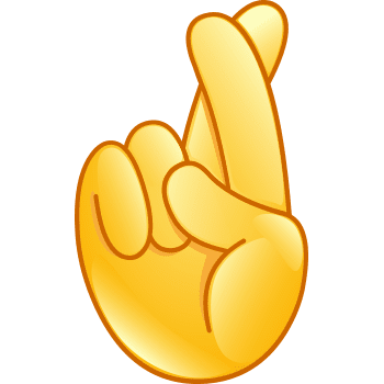 fingers crossed emoji