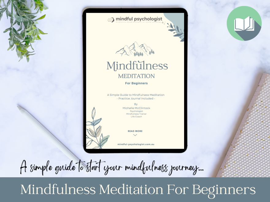 mindfulness meditation for beginners workbook